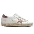 Womens Super Star Leather Sneaker White Peach Antique Rose