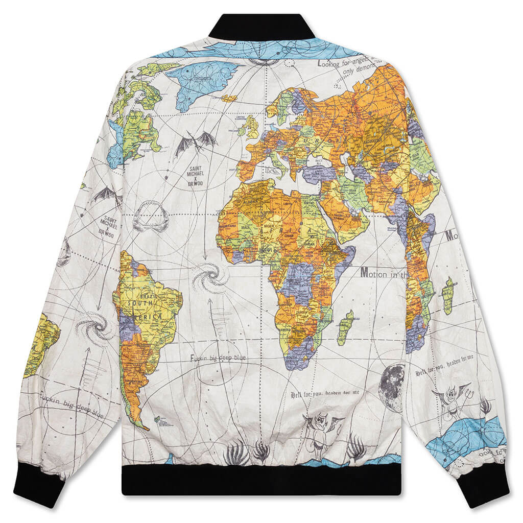 Saint Michael x Dr Woo World Map Jacket White