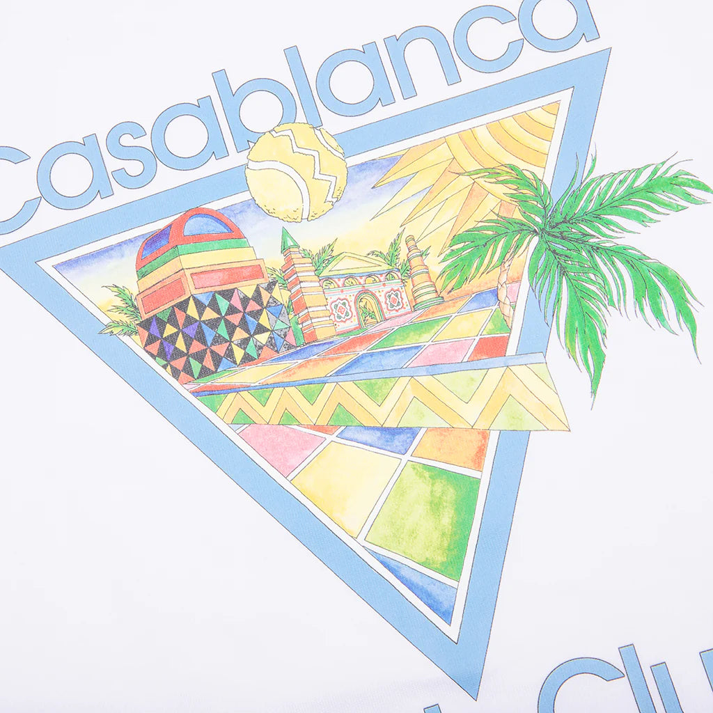 Afro Cubism Tennis Club T Shirt White