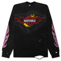 SeCND SLF x Masato Kawajo Firestorm Vintage L S Black Red Teal