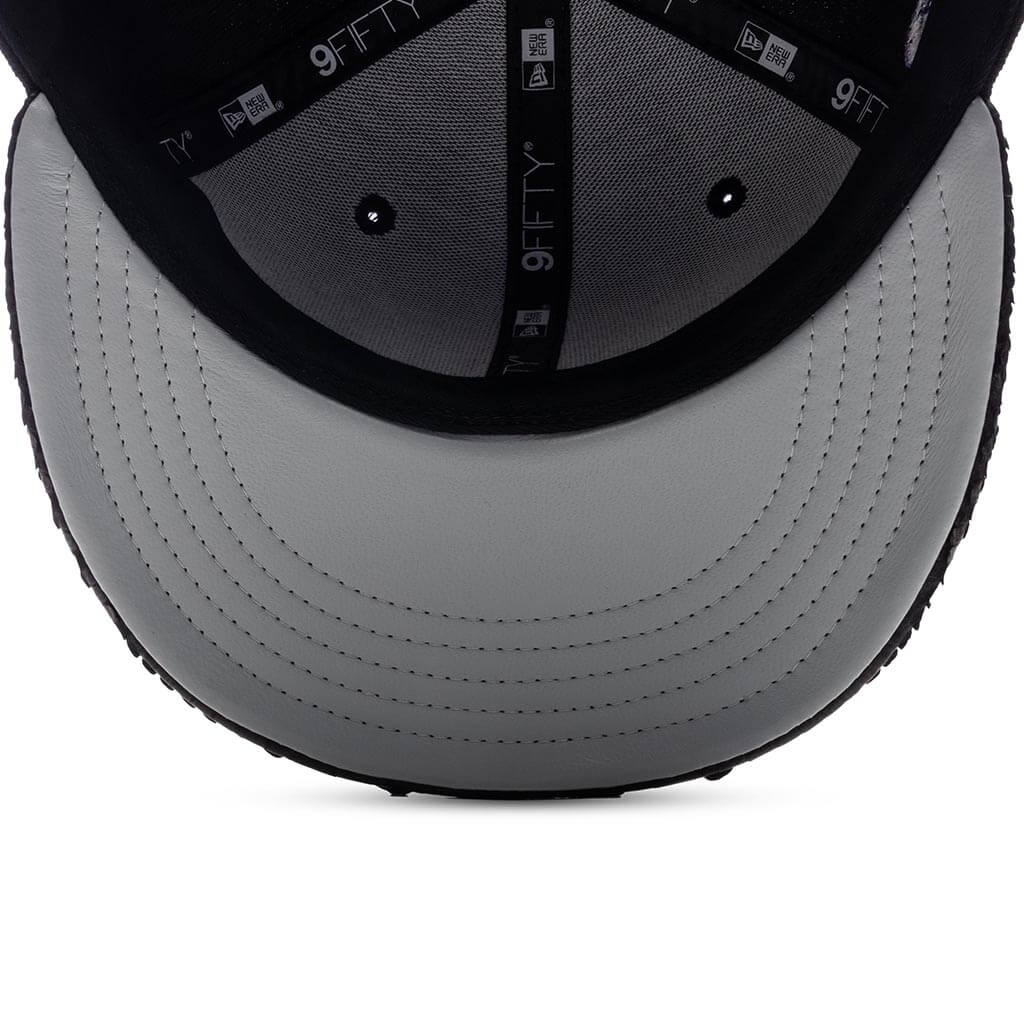 Just Don x Usher Super Bowl LVIII 9FIFTY Snapback Hat Black Black Python