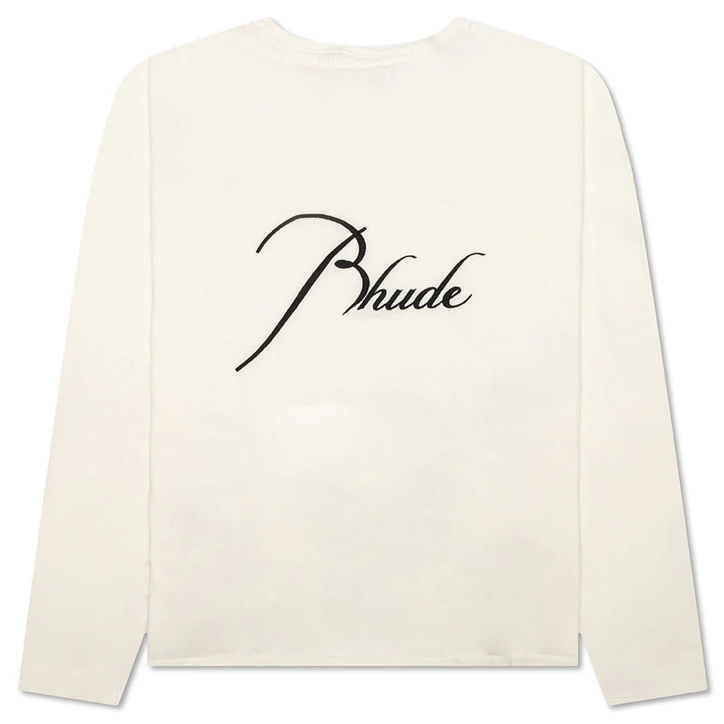 Reverse L S Tee Vintage White
