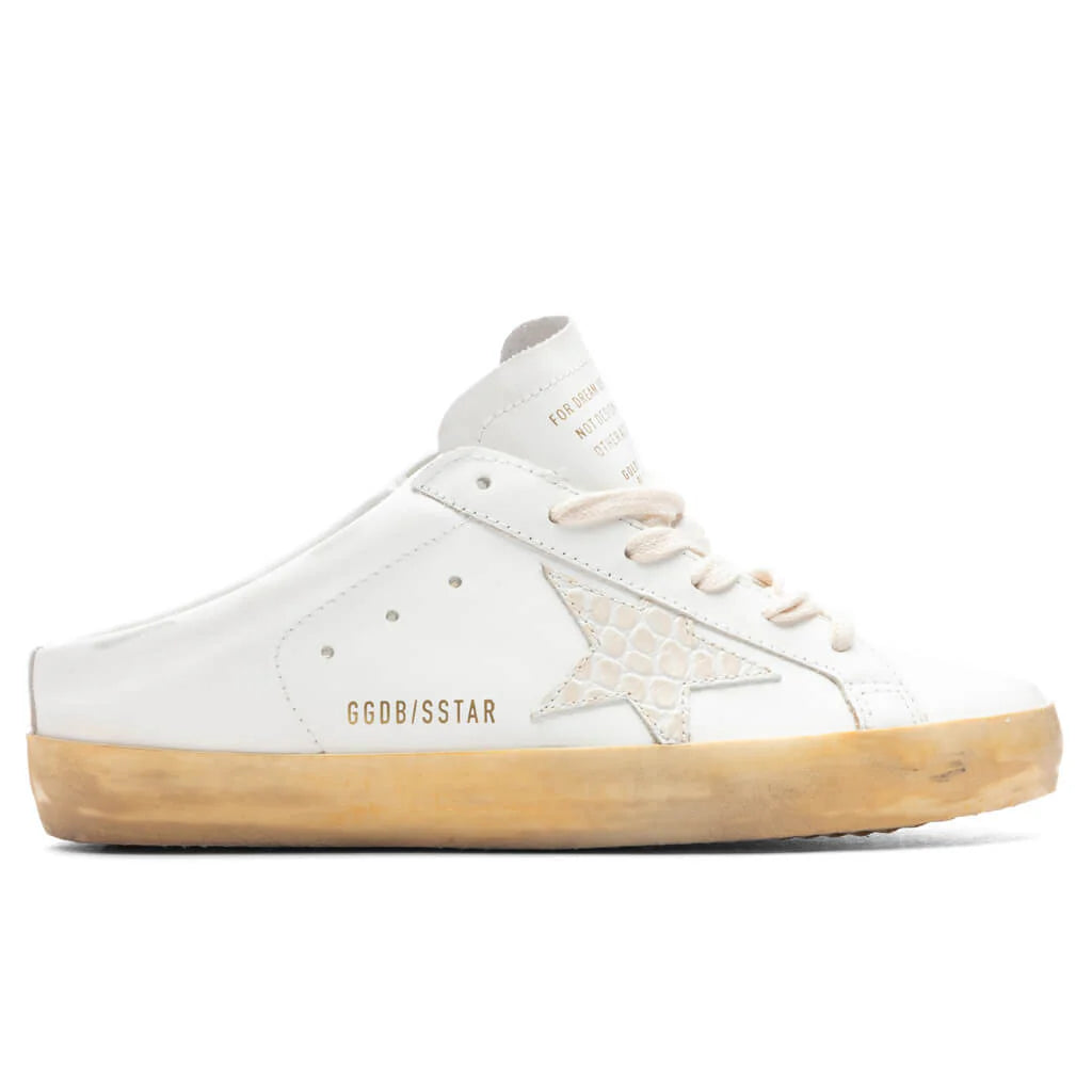 Womens Super Star Sabot White Ivory