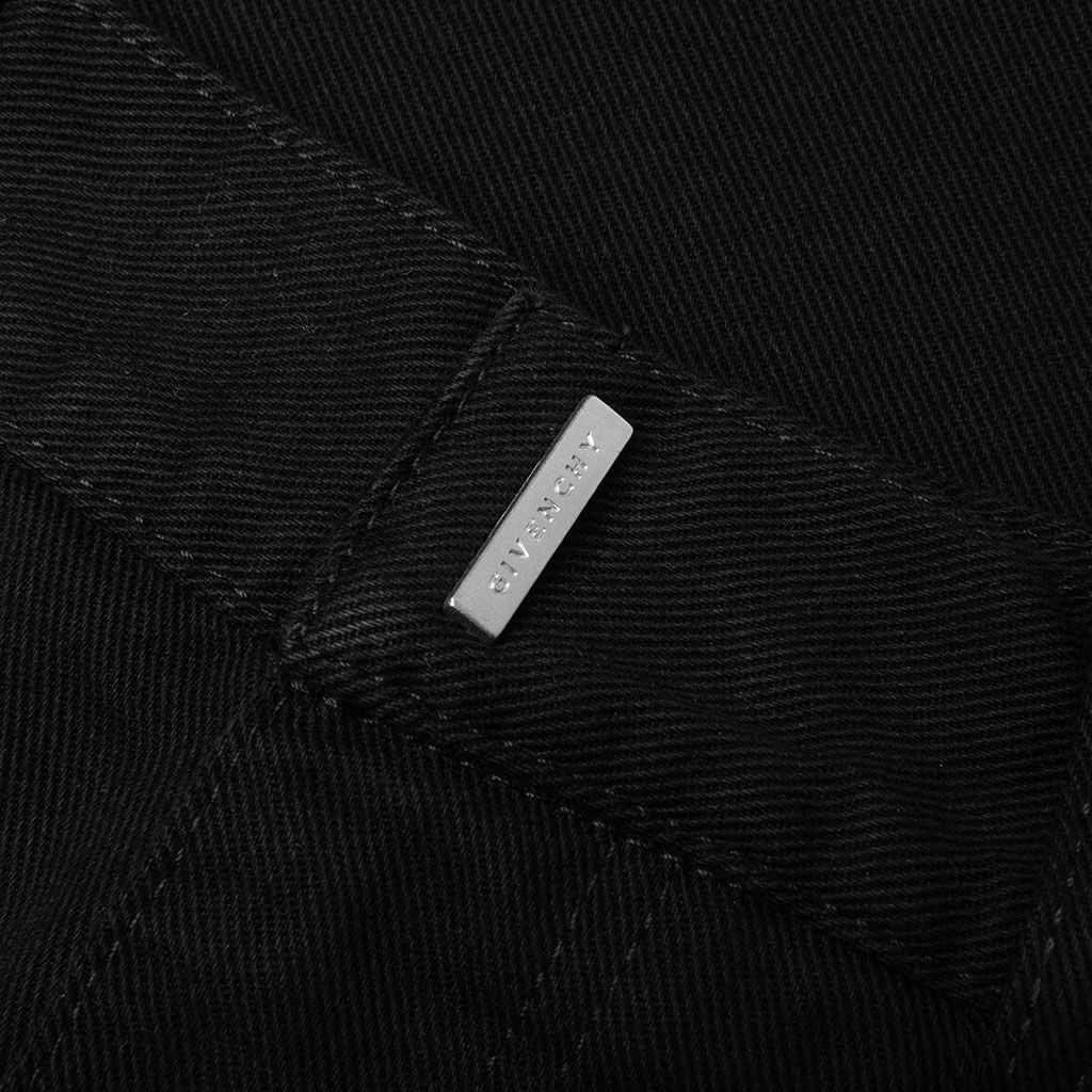 Loose Fit Pant w Cargo Pocket and Zip Black