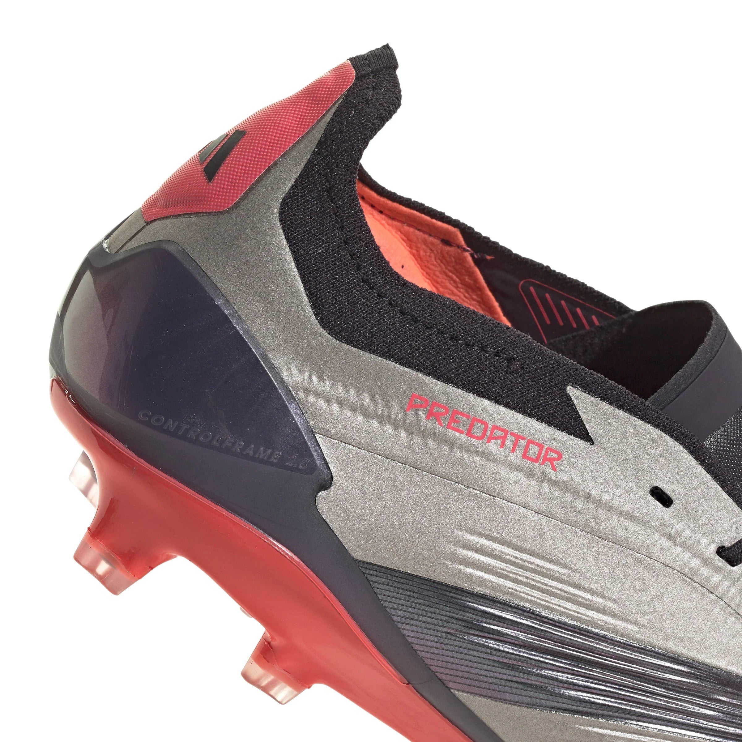 adidas Predator Elite FG Mens Firm Ground Soccer Cleats Platin Metallic Black Carbon