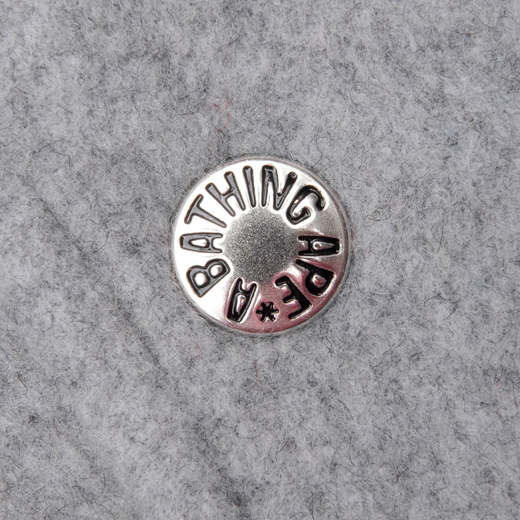 Bape Varsity Jacket Grey