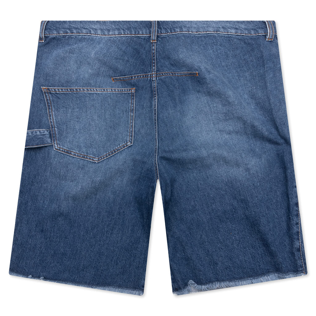 Twisted Workwear Shorts Light Blue Denim