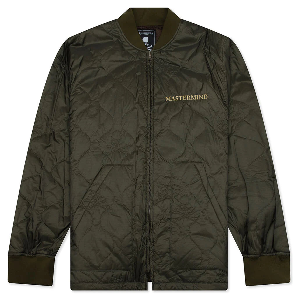 Quilted Nylon Jacket Olive