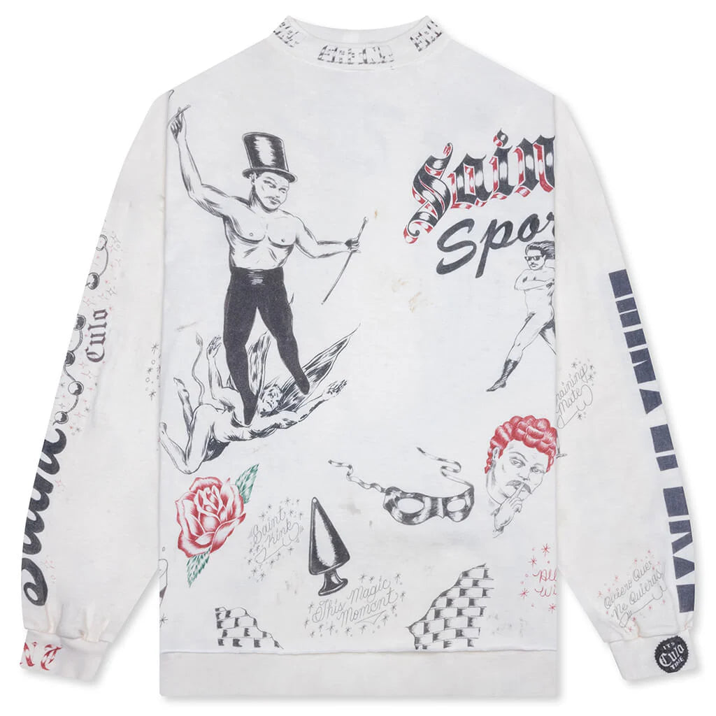 Drawing L S Tee White