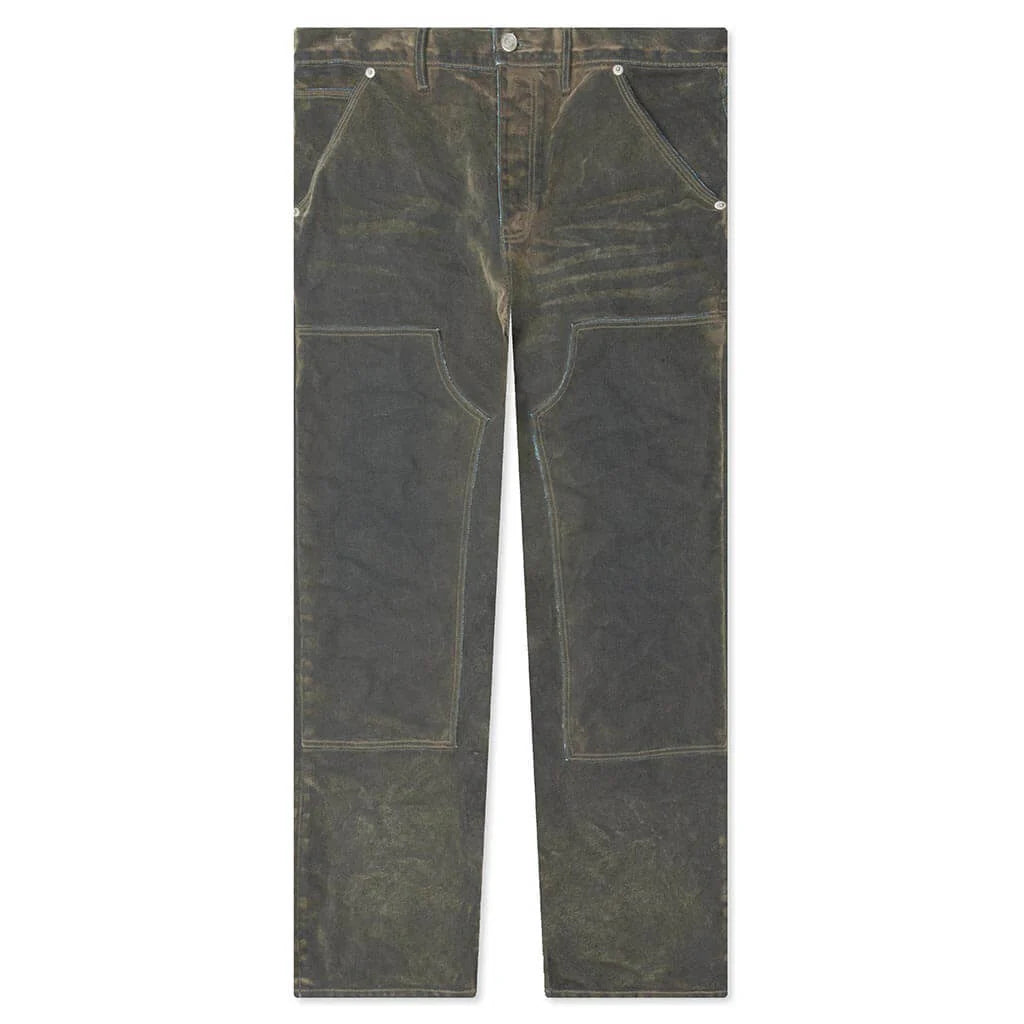 P015 Flocked Carpenter Green