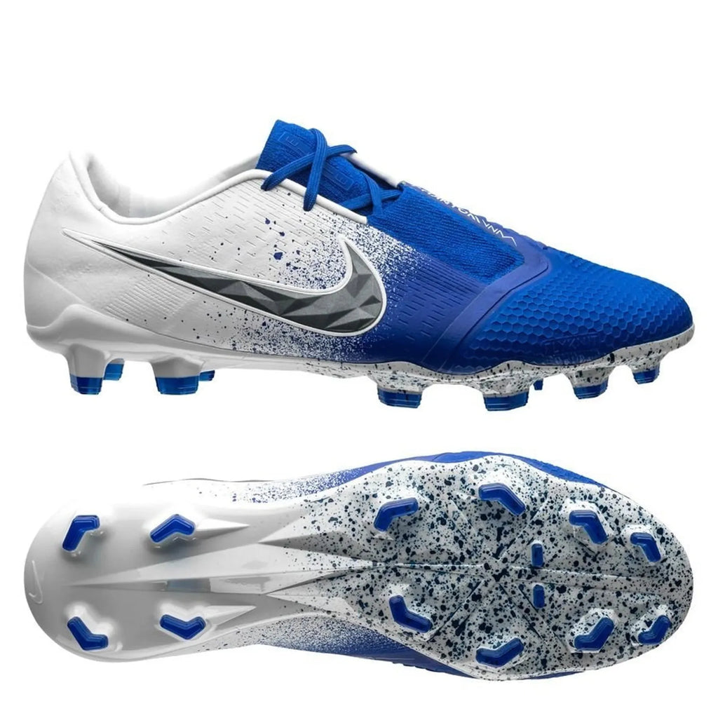 Nike Phantom Venom Elite FG Firm Ground Soccer Cleats White Racer Blue