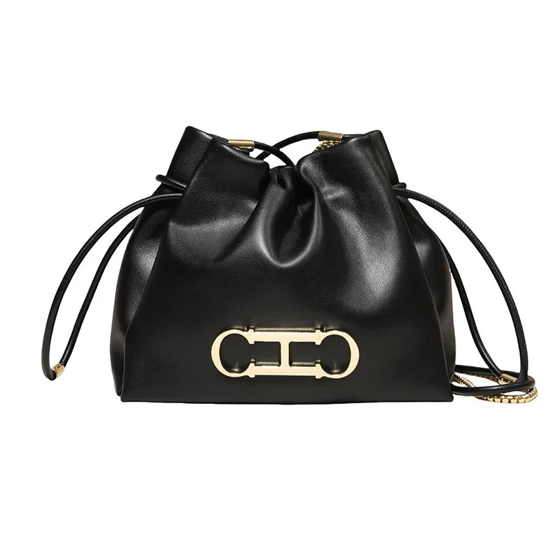 Bolsa Saco de Couro Grosseto