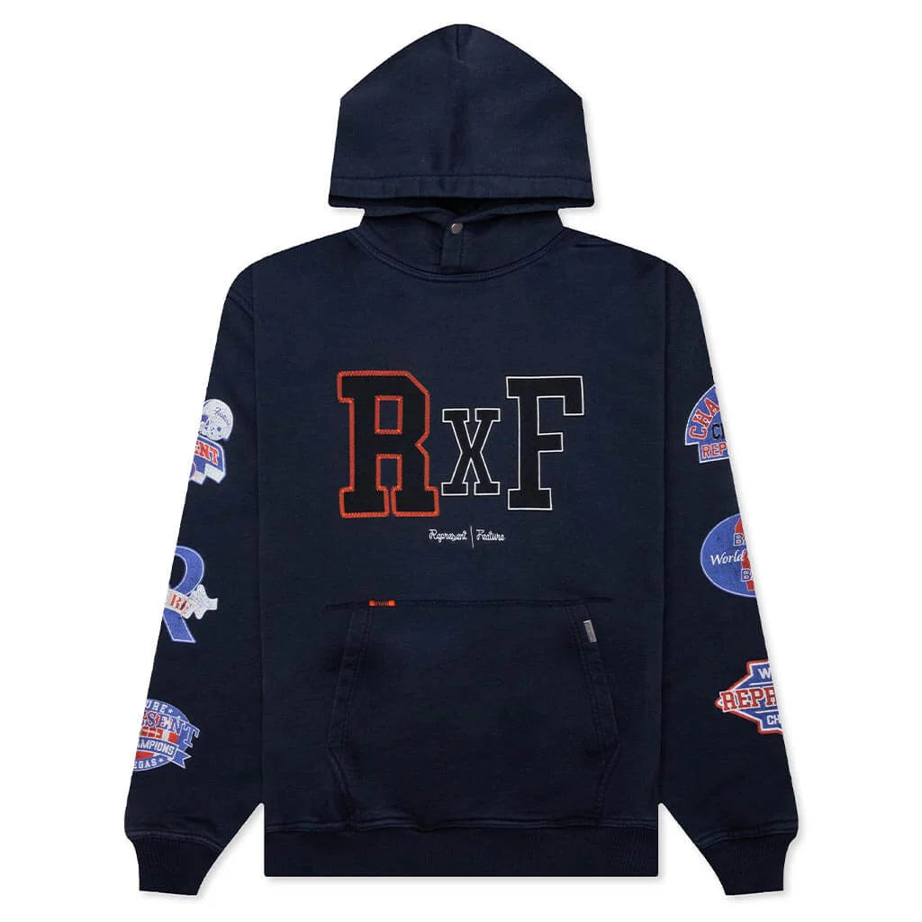 Feature x Represent Champions Hoodie Midnight Navy