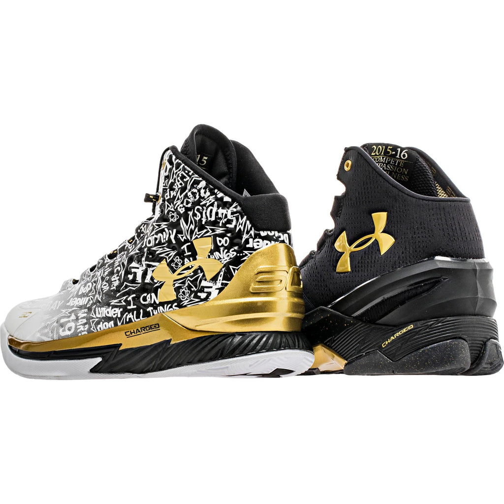 Curry MVP Back 2 Back Pack Mens Black White Gold