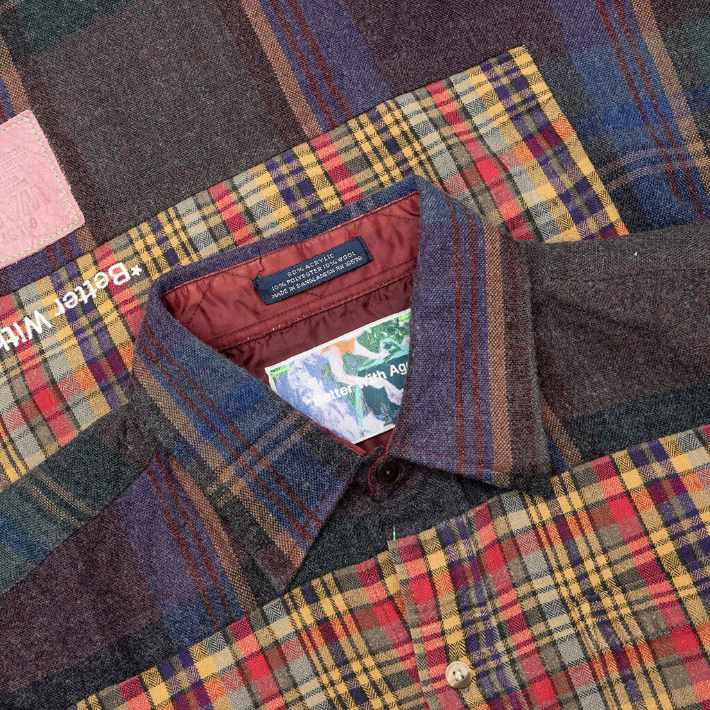 Re Tartan Flannel Shirt Multi