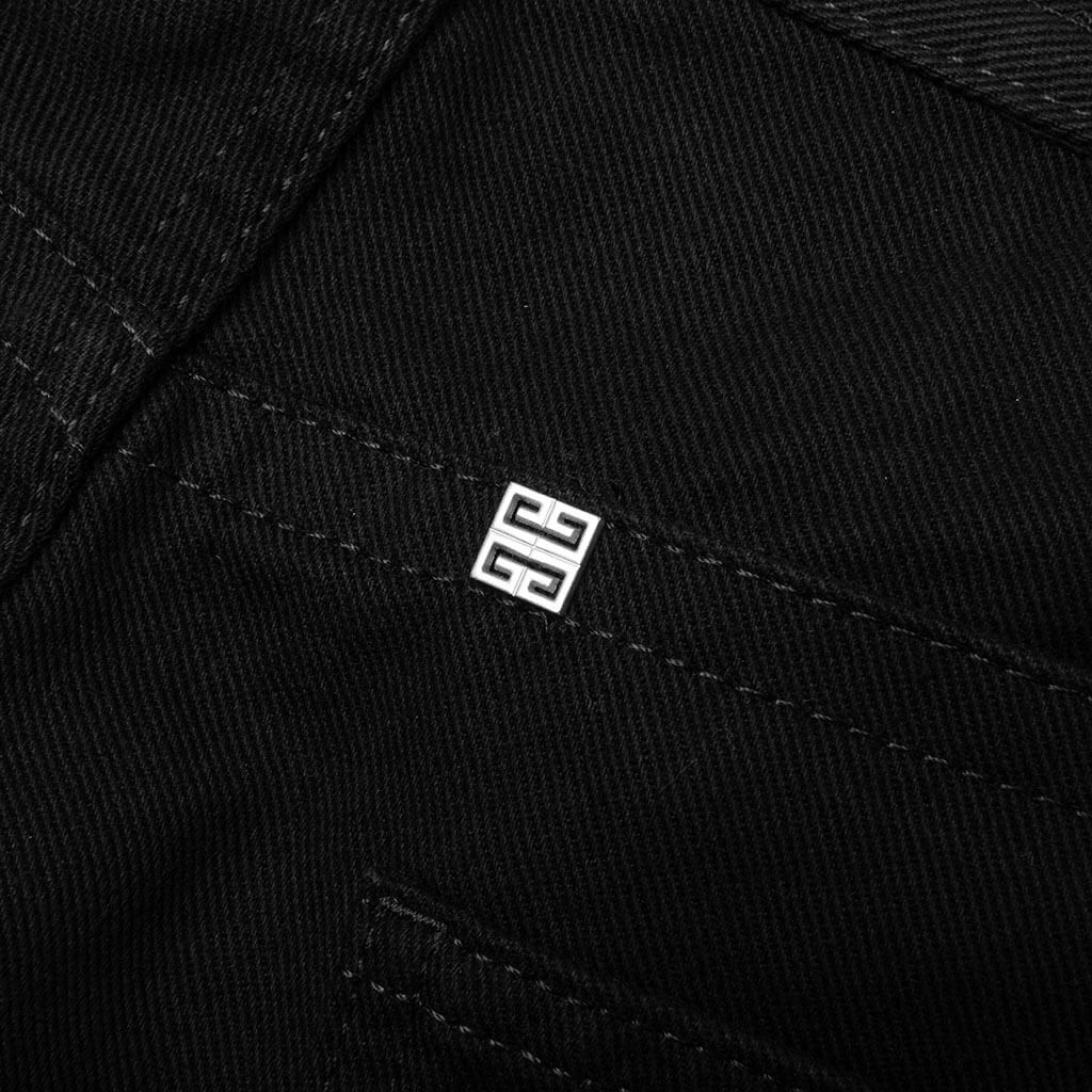 Loose Fit Pant w Cargo Pocket and Zip Black
