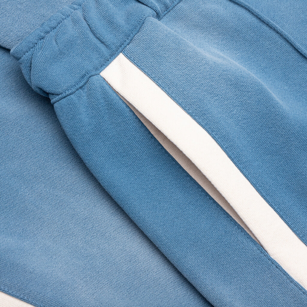 Heavy Cotton Track Pants Worn Blue