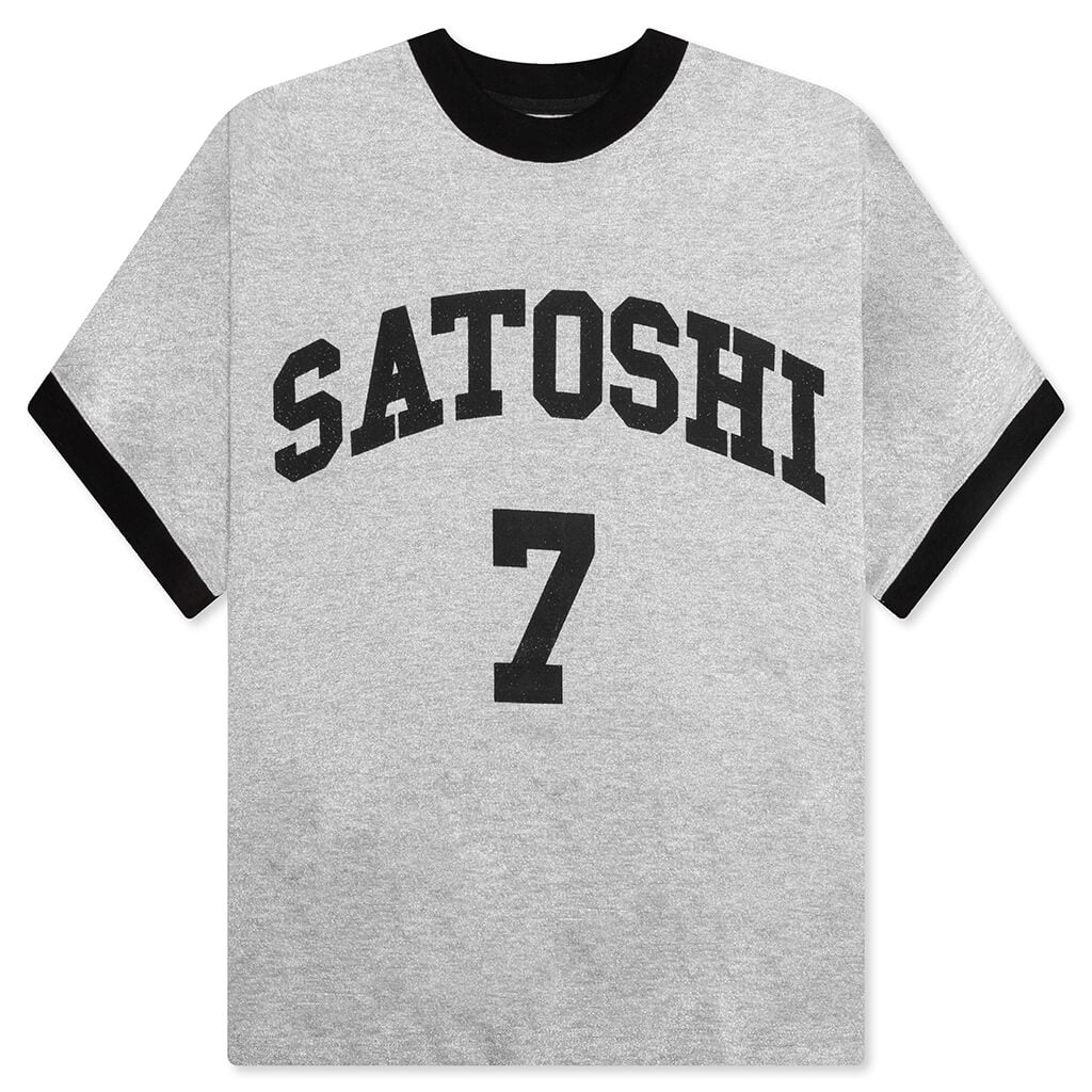 Glitter Ringer 7 Tee Silver