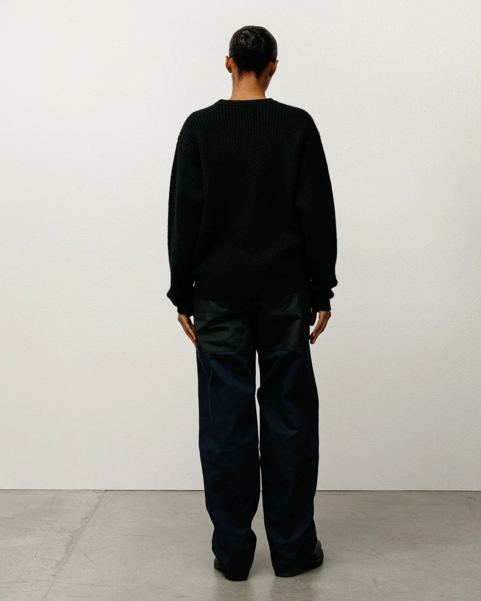 WAFFLE CASHMERE SWEATER