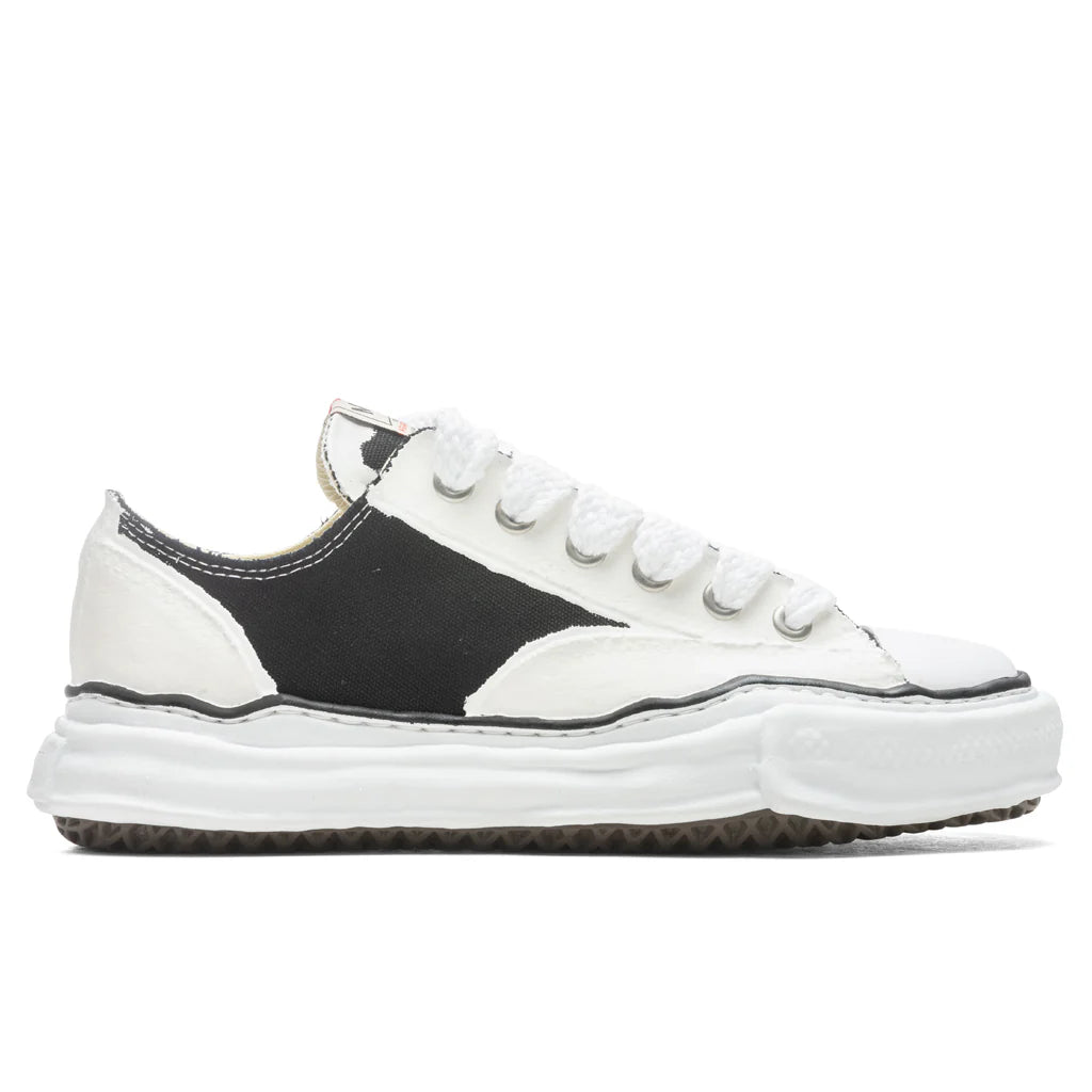 Peterson Low OG Sole Rubber Painted Canvas Sneaker Black White