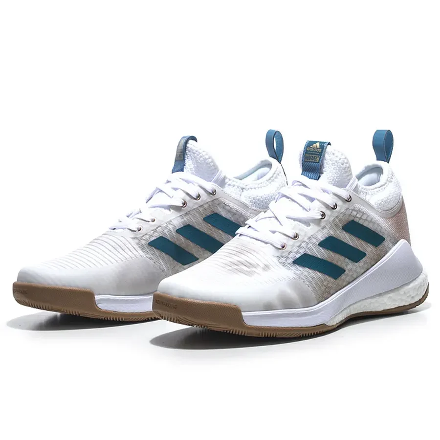 Tênis Adidas Crazyflight Mid Branco Bege