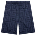4G Shiny Bermuda Shorts Navy