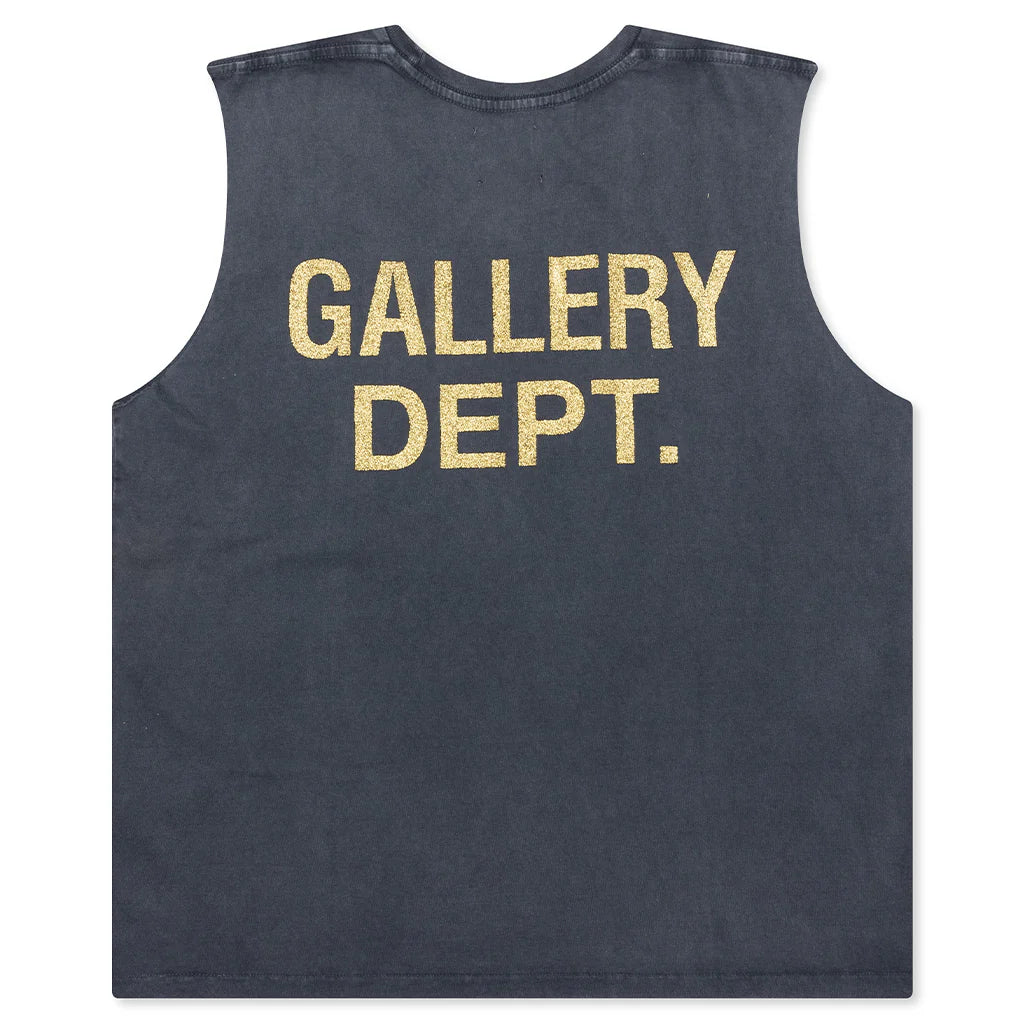 Collins Sleeveless Tee Ocean Wash Black