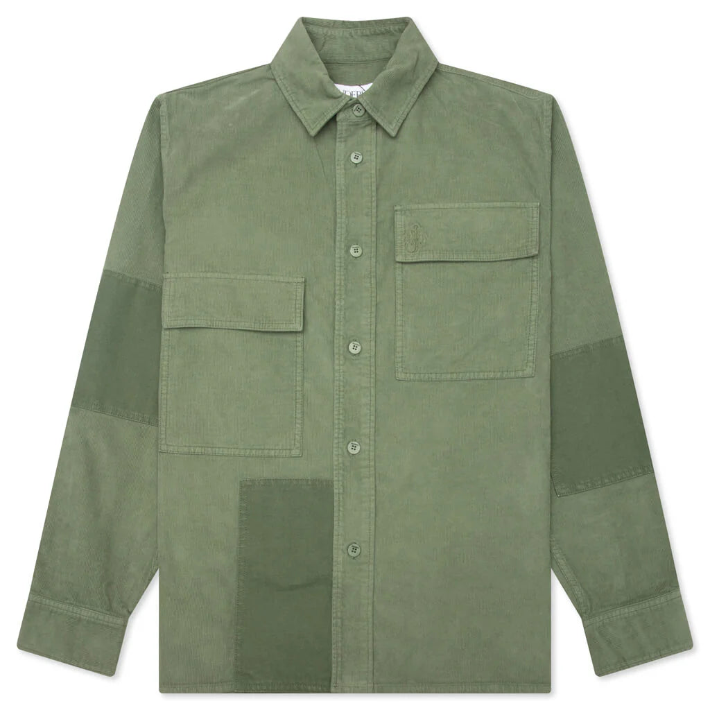 Patchwork Overshirt Green