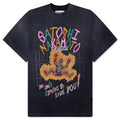 No Savior Tee Washed Black
