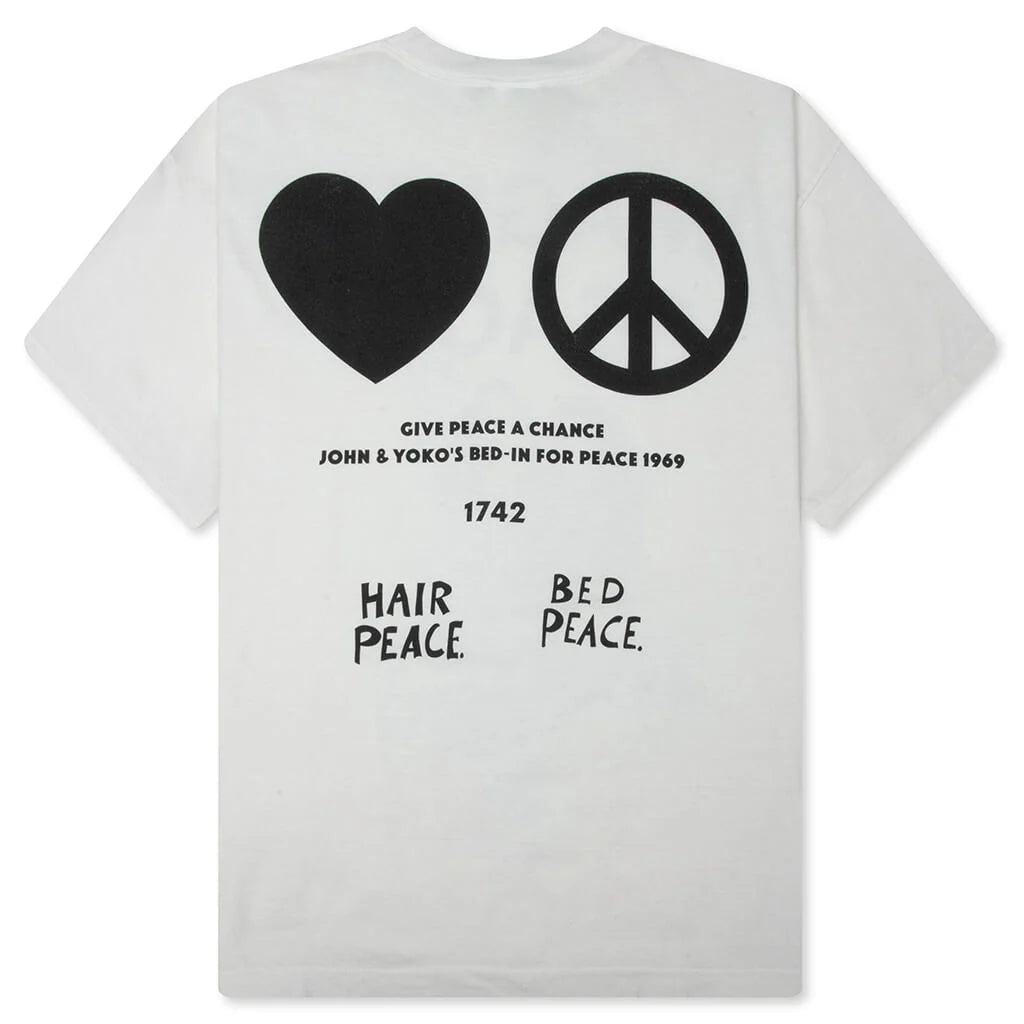 Saint M6 x John Lennon Imagine Peace S S T Shirt White