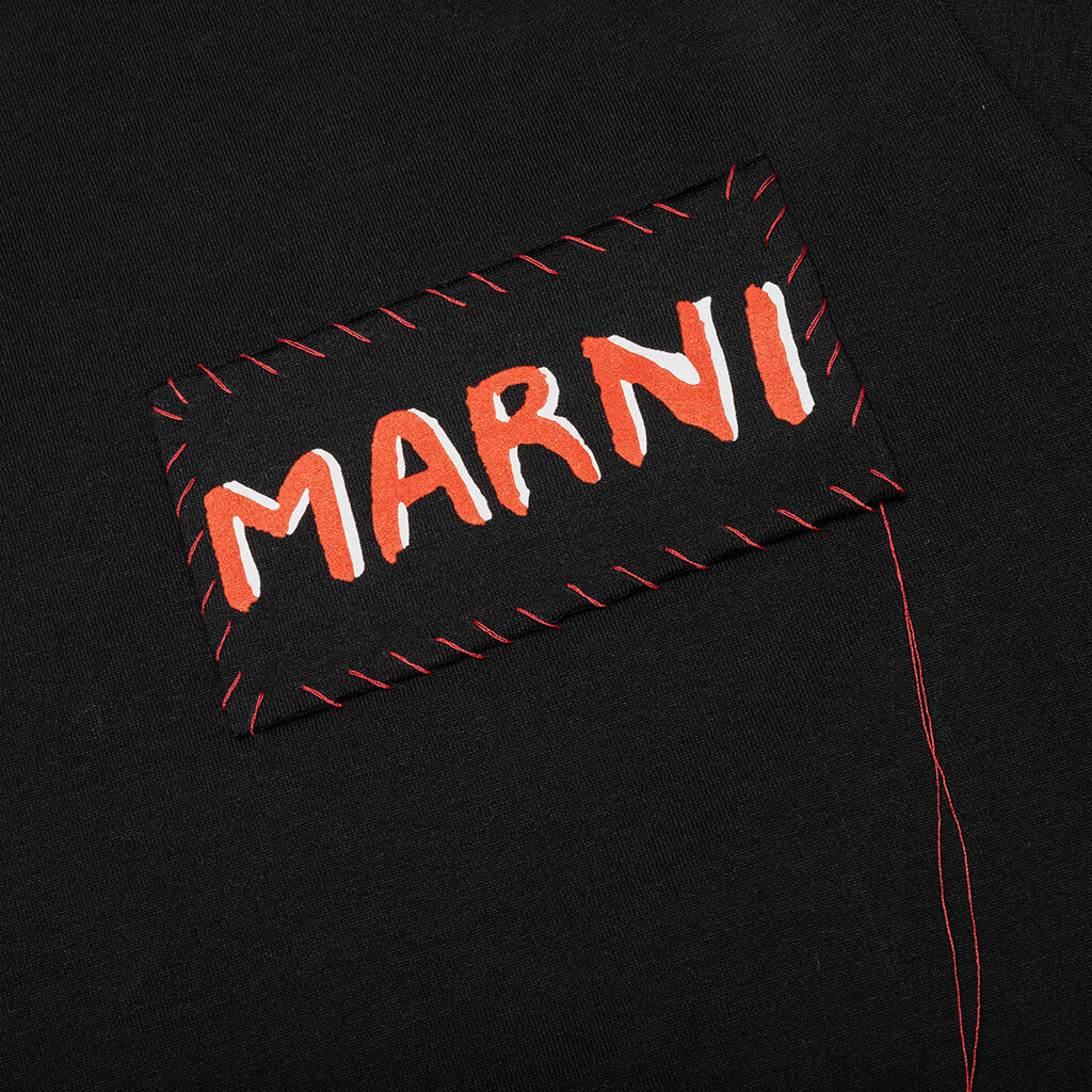 Stitch Logo T Shirt Black