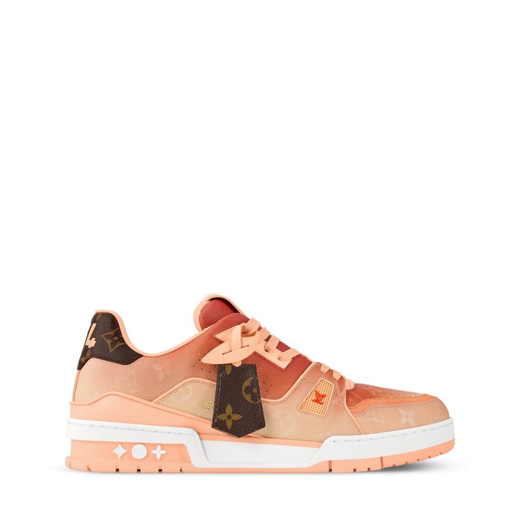LV Trainer Sneaker Monogram printed canvas Orange