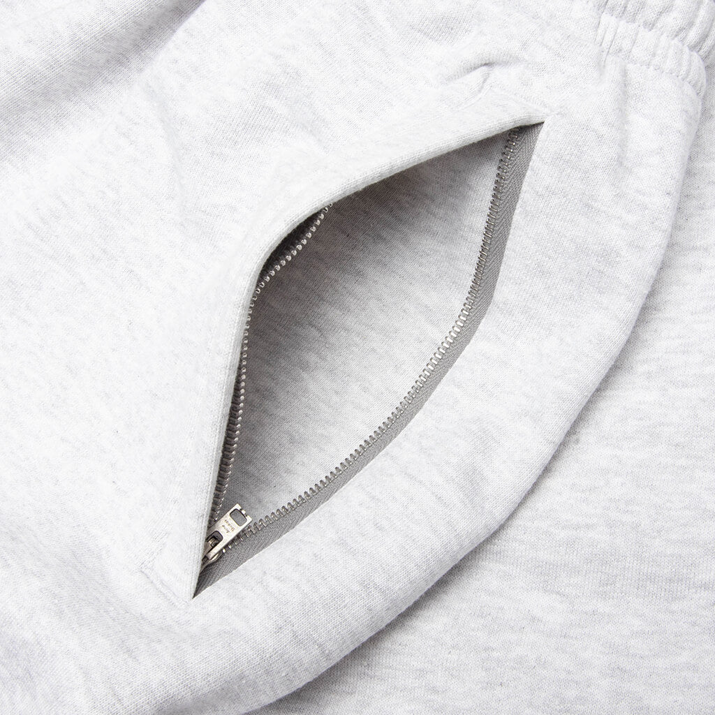 Fleece Logo Sweatpants Pale Grey Melange
