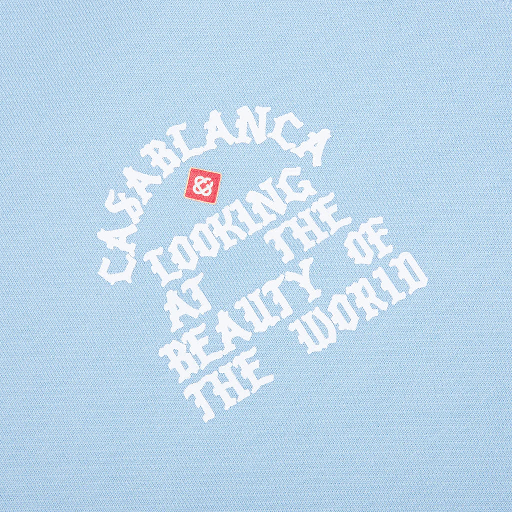 Looking at the Beauty of the World Sweatshirt Pale Blue