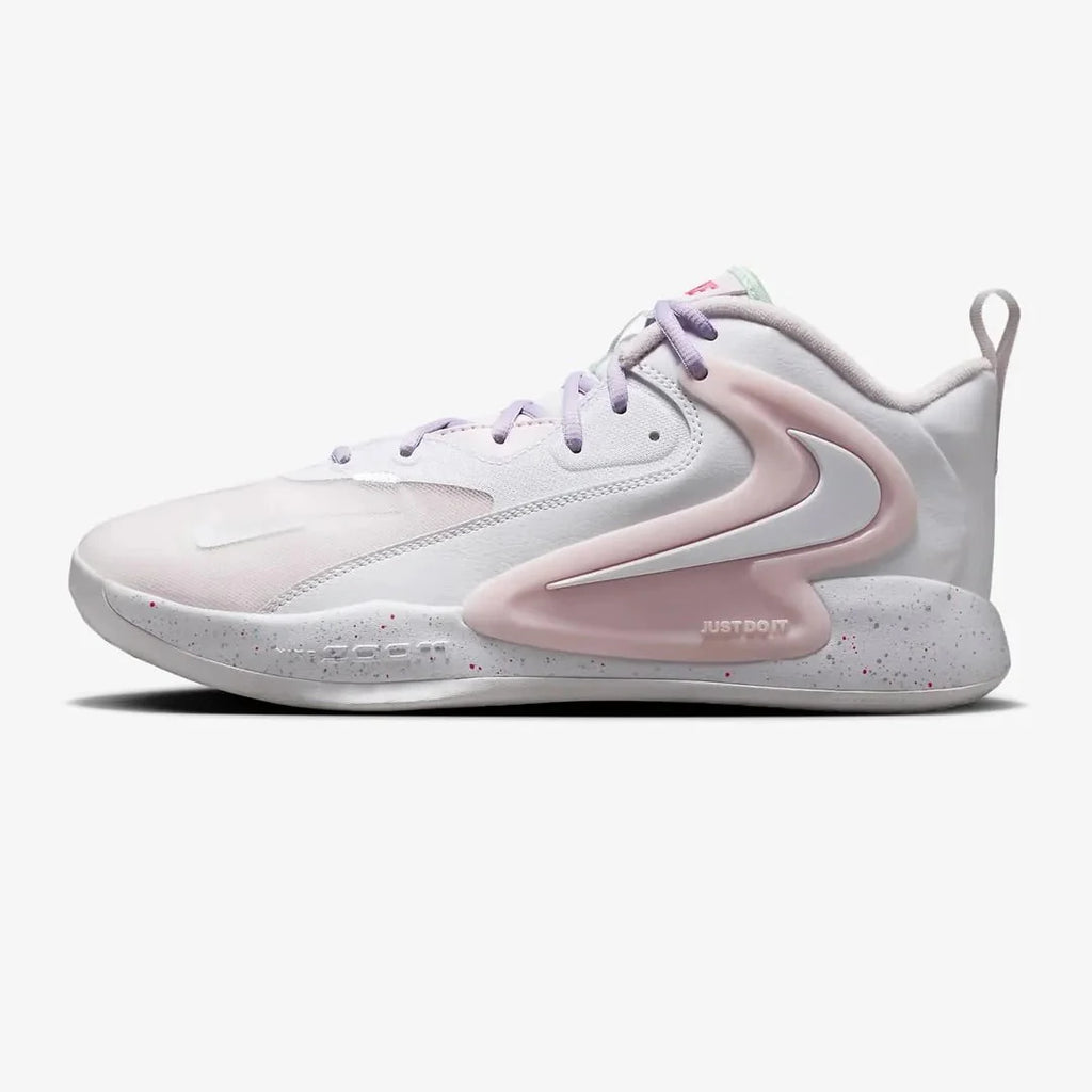 Tênis Nike React HyperSet 2 Vôlei Rosa Branco