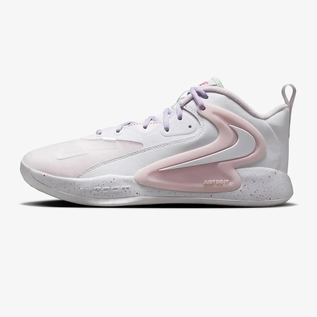 Tênis Nike React HyperSet 2 Vôlei Rosa Branco