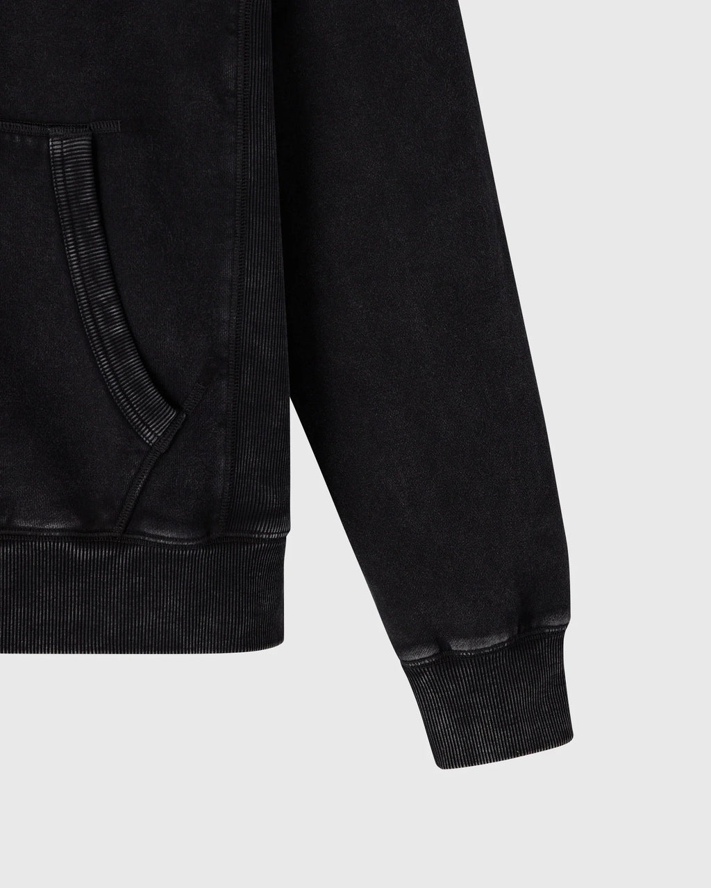 Muskoka Raglan Hoodie Garment Dyed Black