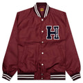 Nylon Stadium Jacket Burgundy