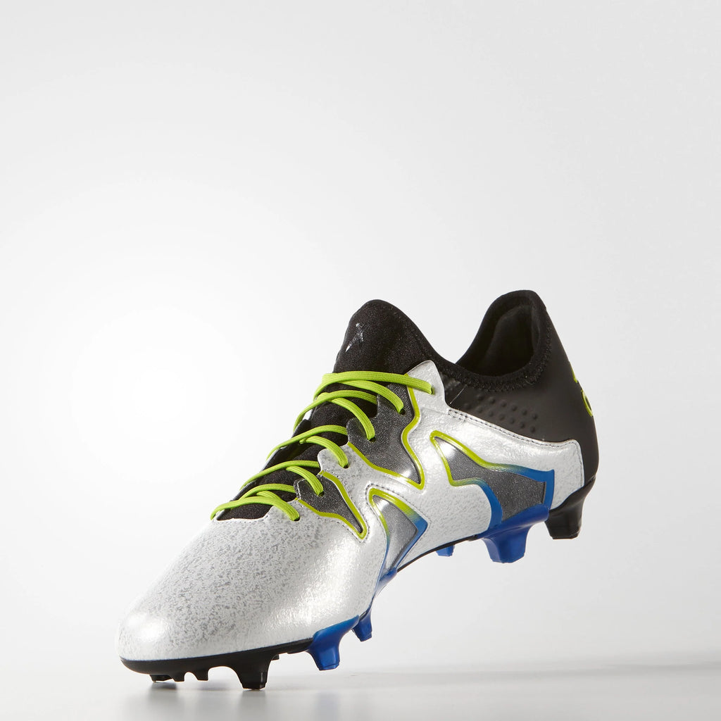 adidas X 15 SL FG AG Multi Groud Soccer Cleats White Black Shock Blue