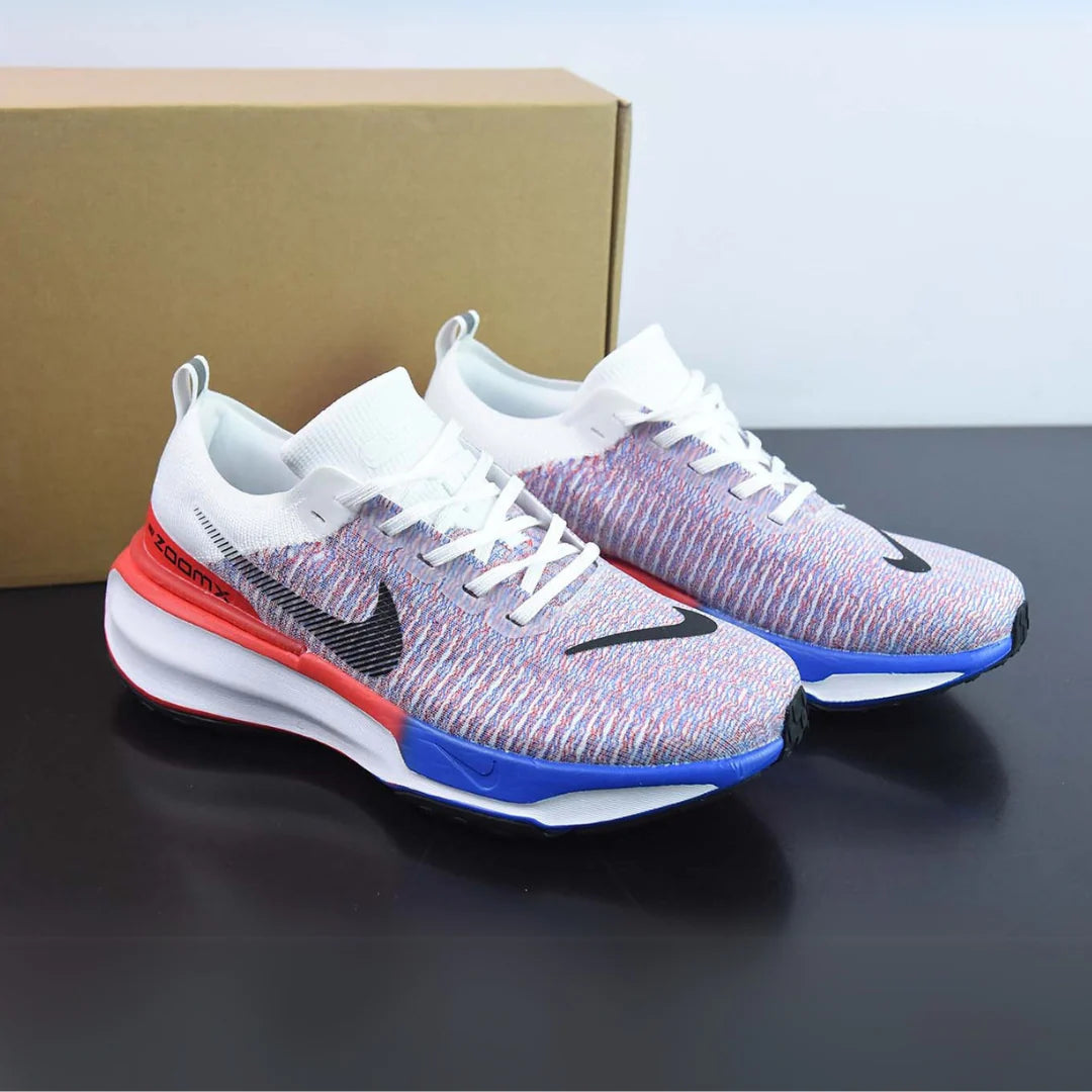 Nike Invincible Run 3 Branco Azul Vermelho