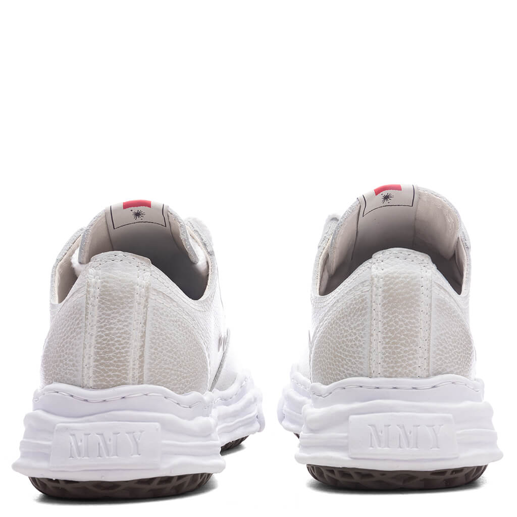 Hank Low OG Sole Brushed Shrink Leather White