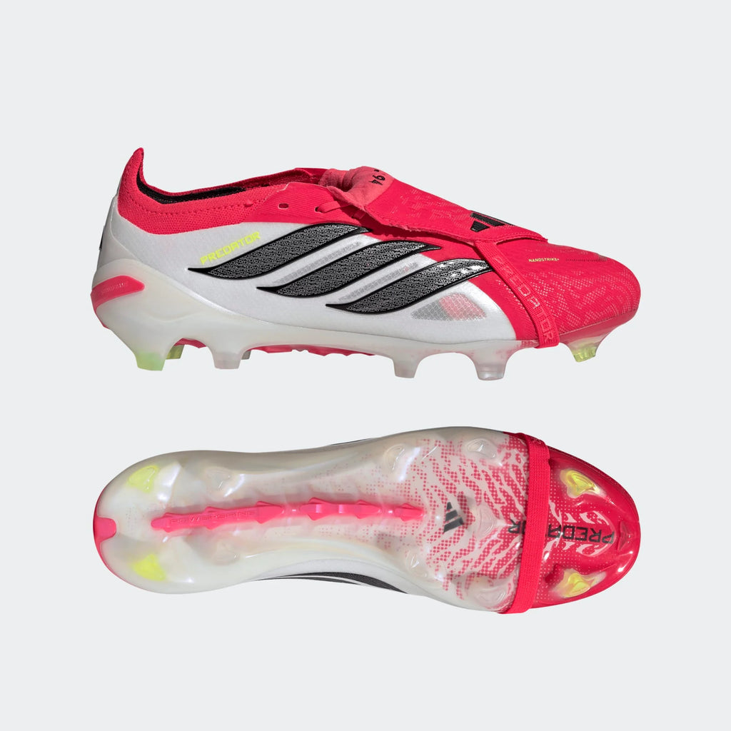 adidas Predator Elite Fold Over Tongue FG Firm Ground Mens Soccer Cleats Lucid Red Black White