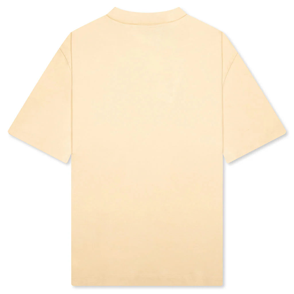 Embroidered Logo T Shirt Natural