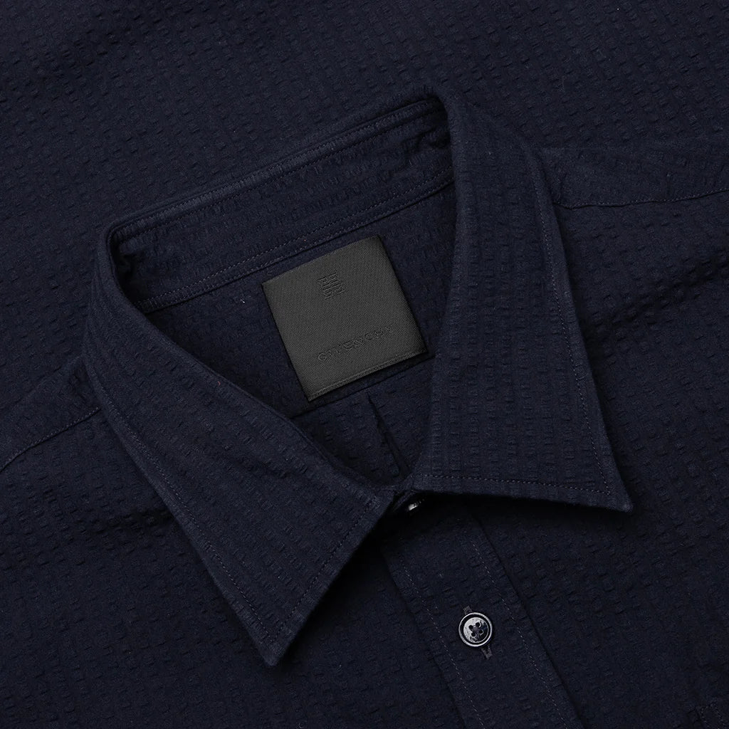Short Sleeve Shirt with Pocket Night Blue