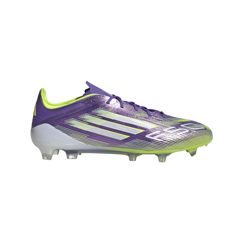 adidas F50 Elite Firm Ground Soccer Cleats Purple White Lemon