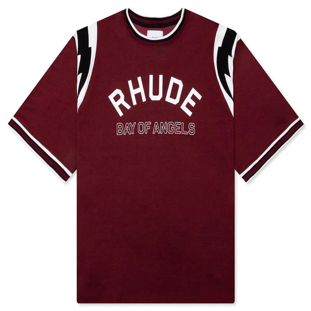 Rhude Lightning Jersey Red White