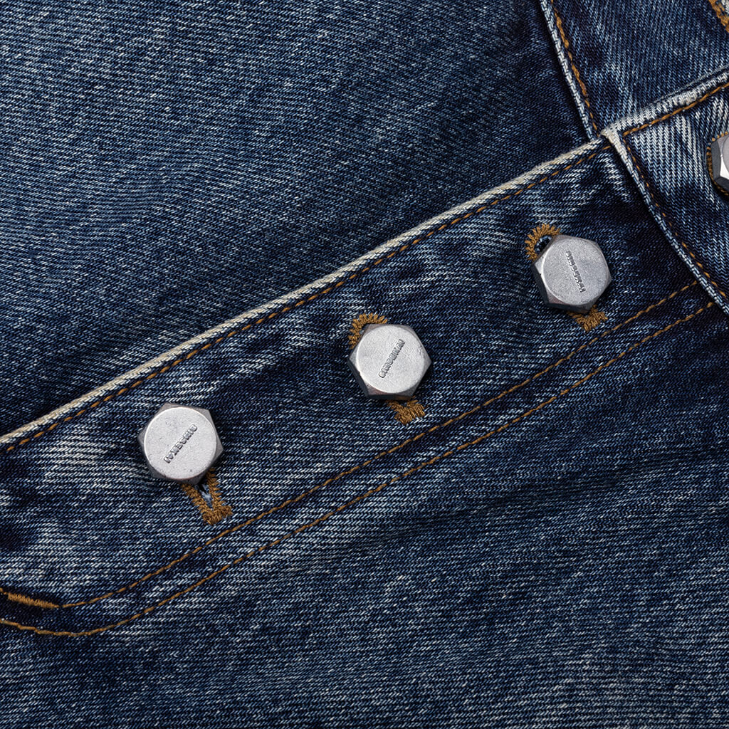 Tribal Denim Pants Blue