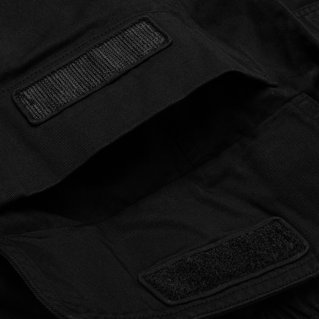 Creatch Wide Cargo Drawstring Pants Black