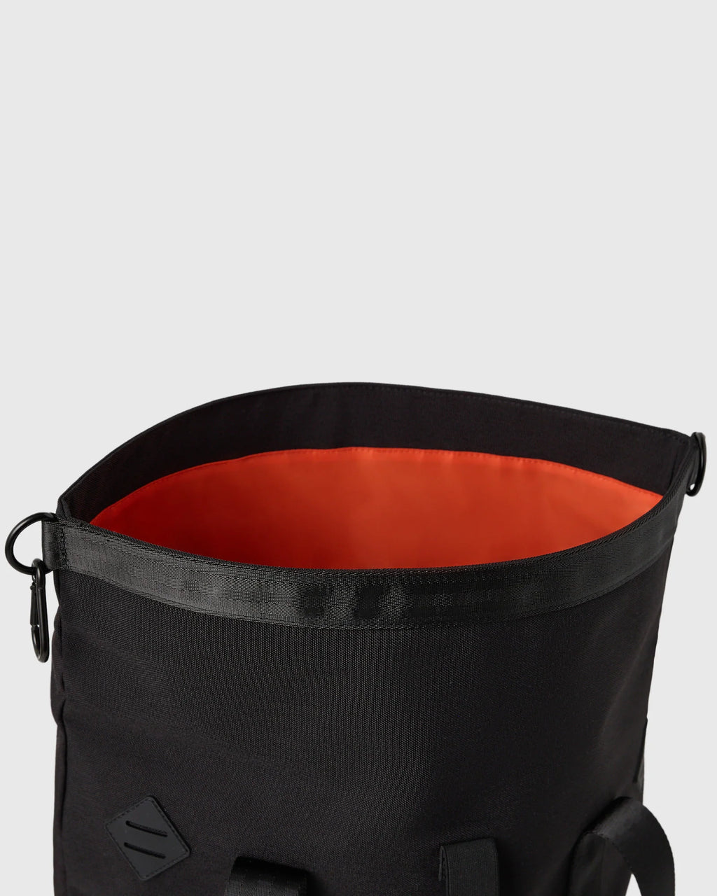 Roll Top Tote Bag Black