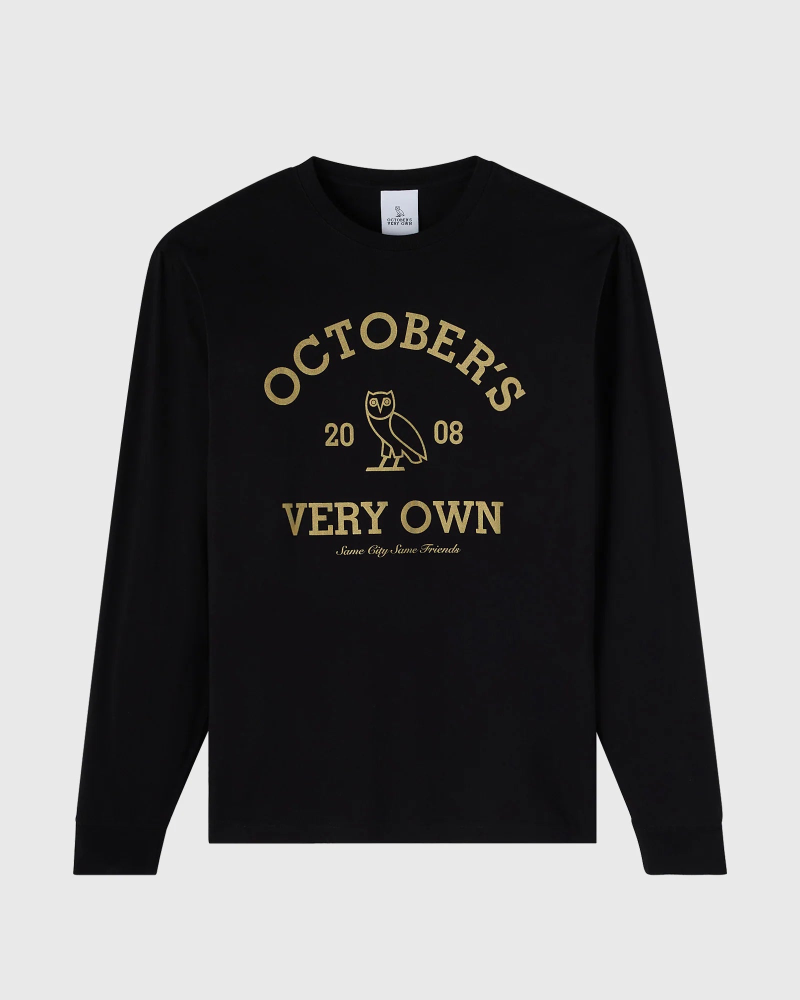 Collegiate Long Sleeve Tee Black